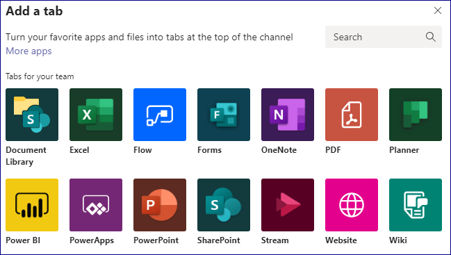 Add powerapps from ms teams